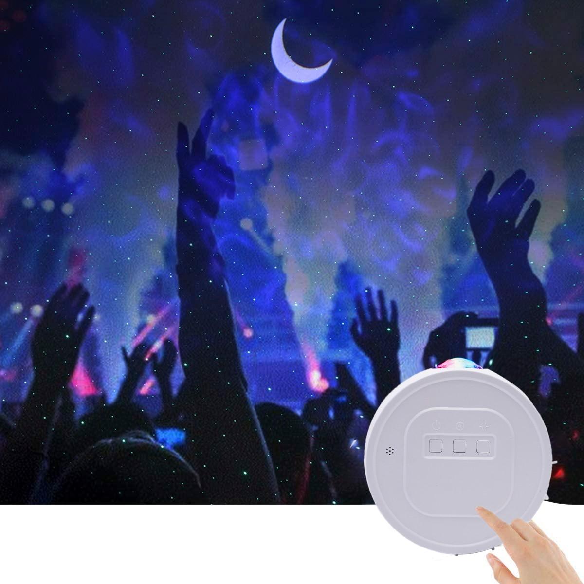 Starry Sky Projector - Star Night Light Upgraded Smart WIFI Ocean Waving Lights Moon (LL4)(F58)