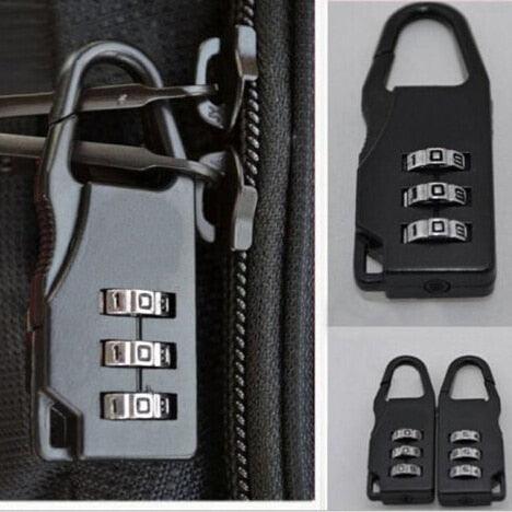 1PCS Black Travel Luggage Suitcase Combination Lock - Padlocks Case Bag Password Digit Code (1U104)