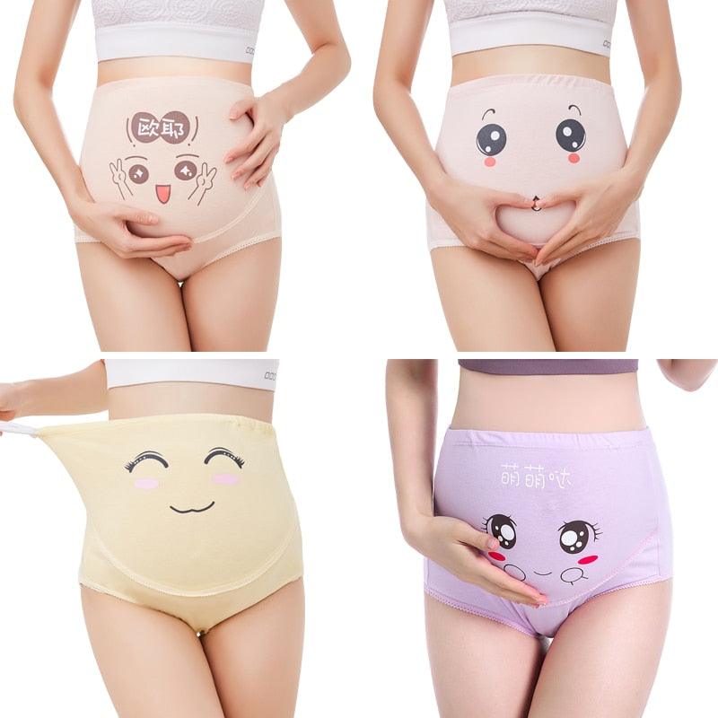 Cute 3Pcs/Lot Cotton Maternity Panties - High Waist Pregnant Women - Underwear Maternity Pregnancy Briefs (D6)(5Z2)(7Z2)