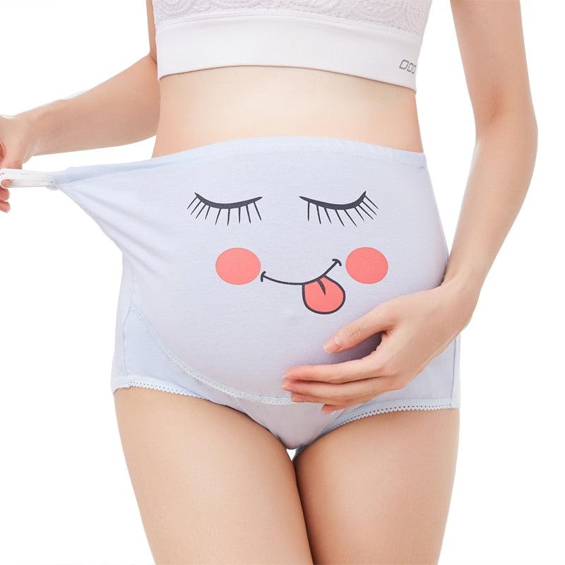 So Cute 4Pcs/Lot Cotton Maternity Underwear Panty - Pregnancy Brief - High Waist Maternity Panties Intimates (5Z2)(7Z2)(F6)