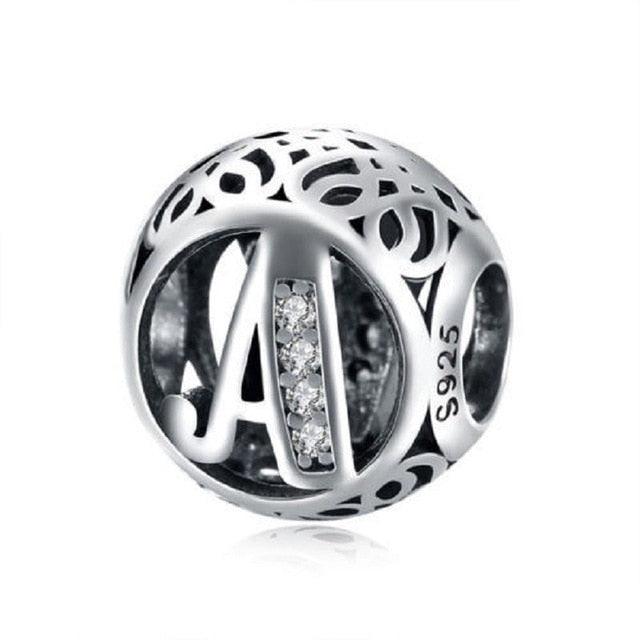 Trending Zircon Name Initial Letter Necklace Pendant Accessories - A-Z Combination Name (2U81)