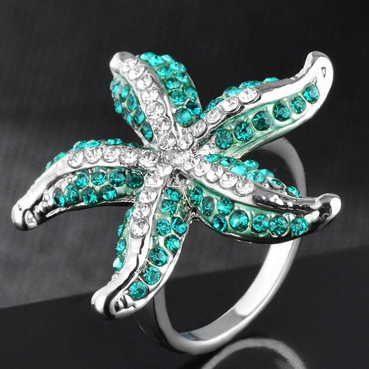 Cute Trending Jewelry High Quality Rhinestone Crystal Rings - Party Gifts Fine Women Rings (7JW)(F81)
