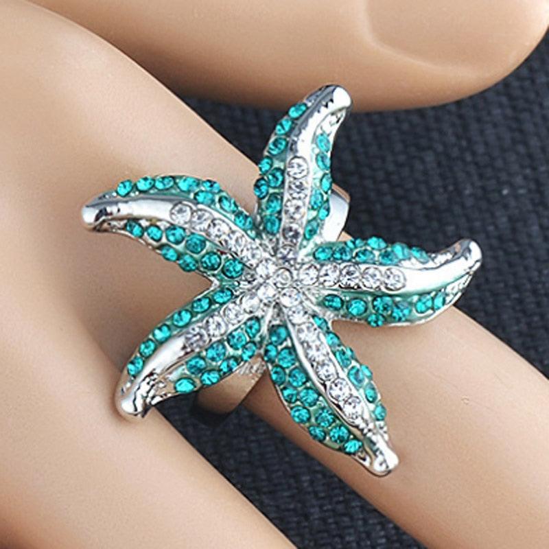 Cute Trending Jewelry High Quality Rhinestone Crystal Rings - Party Gifts Fine Women Rings (7JW)(F81)