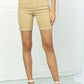 Judy Blue Mariana Full Size Midrise Khaki Cuffed Bermuda Shorts (TBL2) T - Deals DejaVu