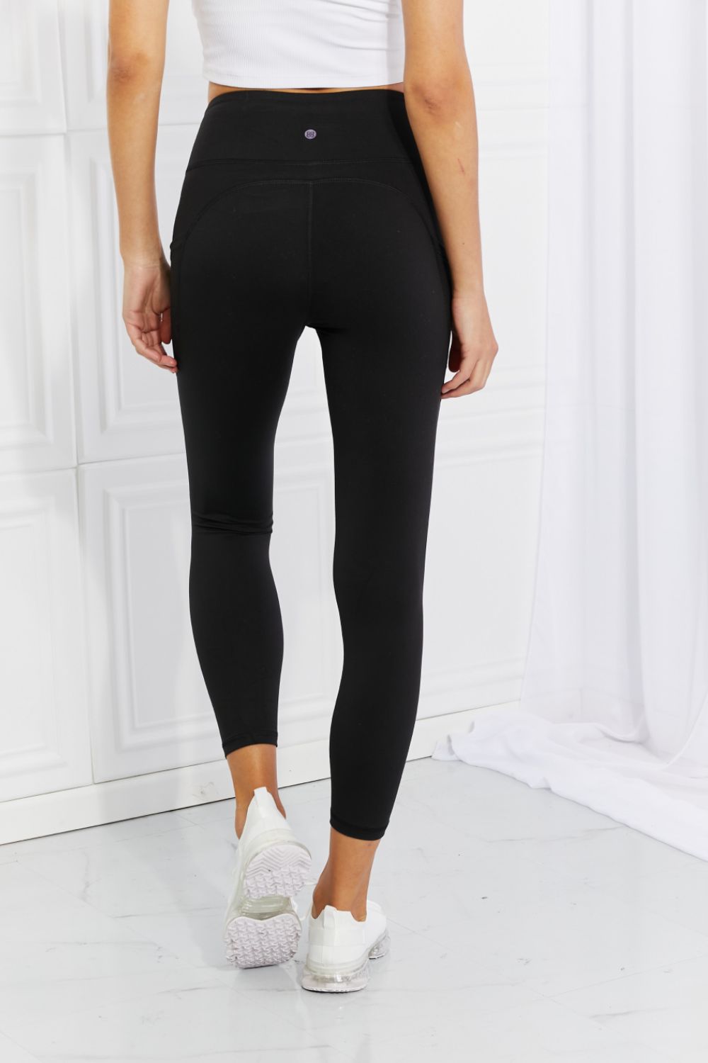 Leggings Depot Full Size Strengthen and Lengthen Reflective Dot Active Leggings (TBL) T