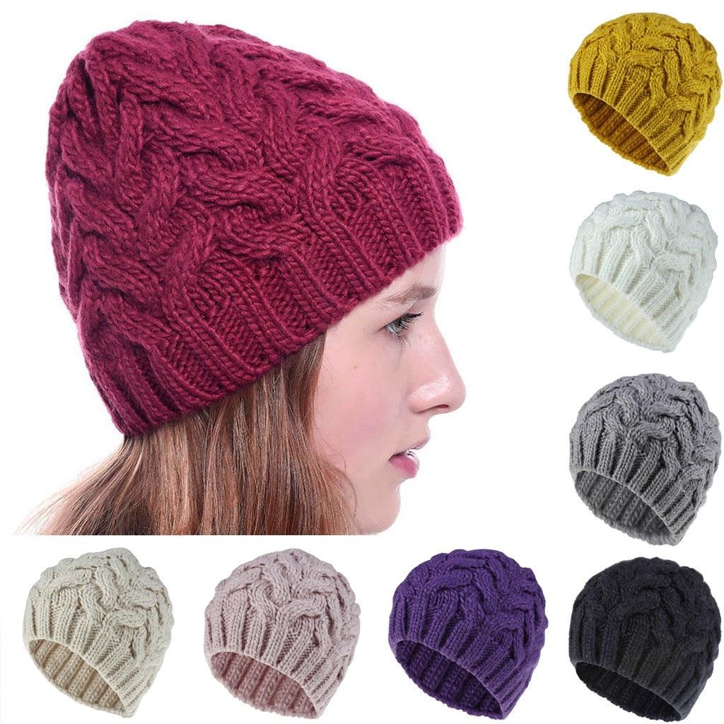 Great Women Autumn Solid Fashion Unisex Beanie (3U87)