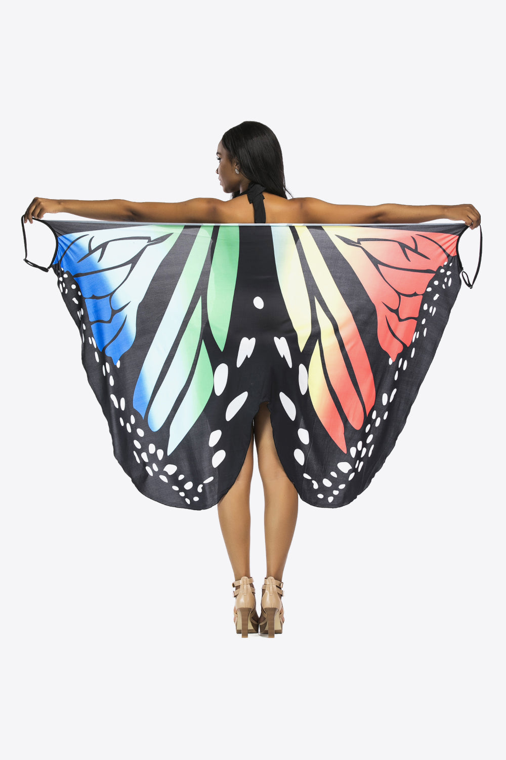Butterfly Spaghetti Strap Cover Up (TB11D) T