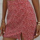 Ditsy Floral Slit Mini Skirt (TB7) T - Deals DejaVu