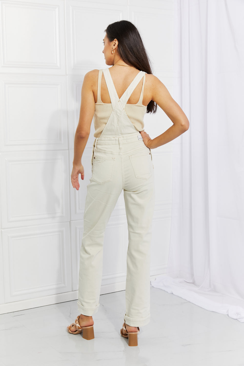 Judy Blue Full Size Taylor High Waist Overalls (TBL2) T