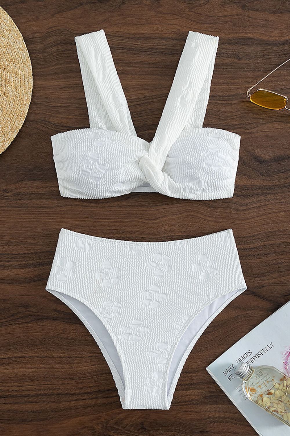 Textured Twisted Detail Bikini Set (TB9D) T