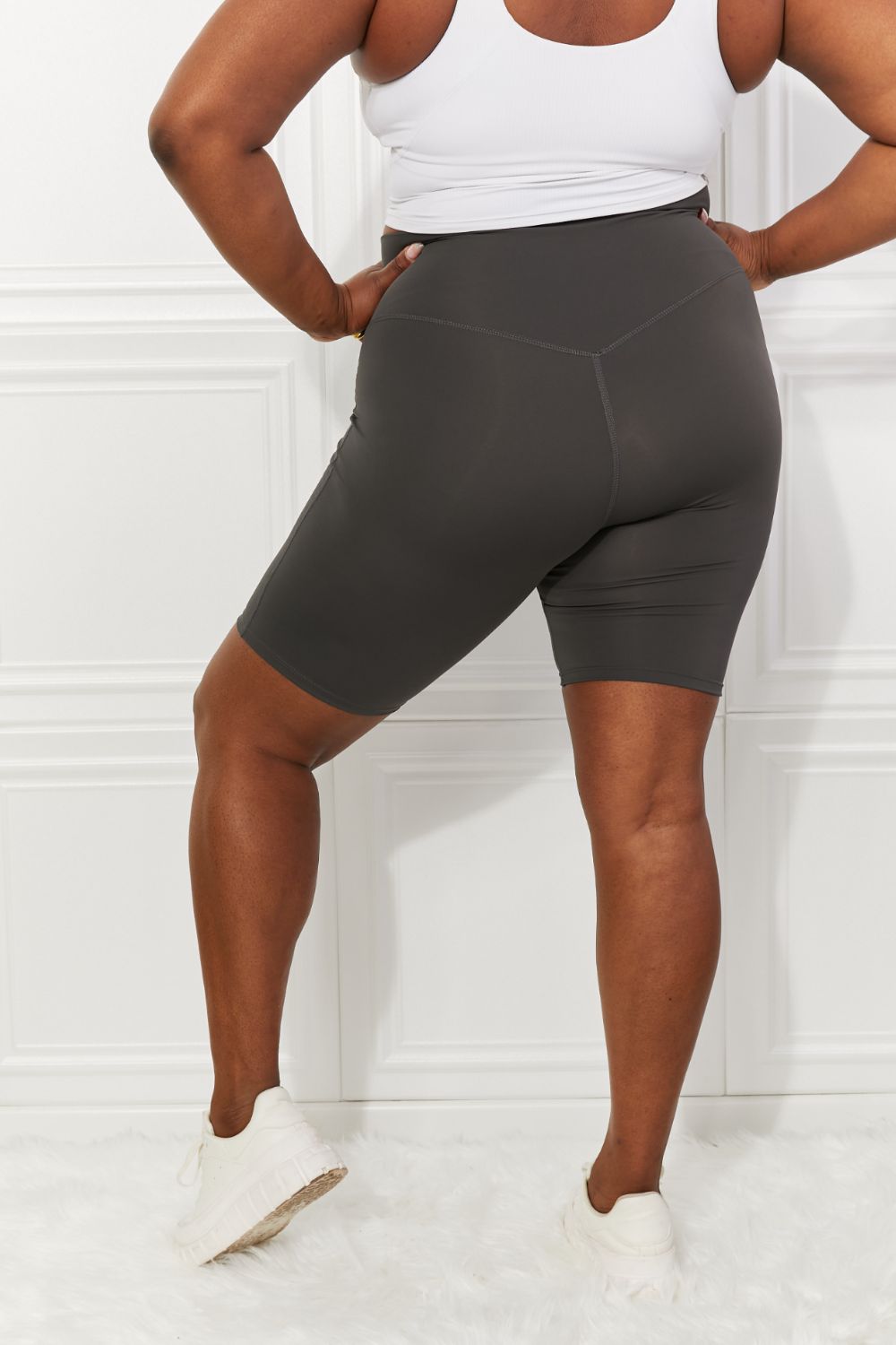 Zenana Full Size Wide Waistband Biker Shorts (TBL2) T