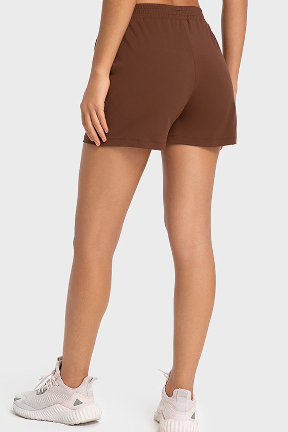 Elastic Waist Sports Shorts with Pockets (TBL2) T