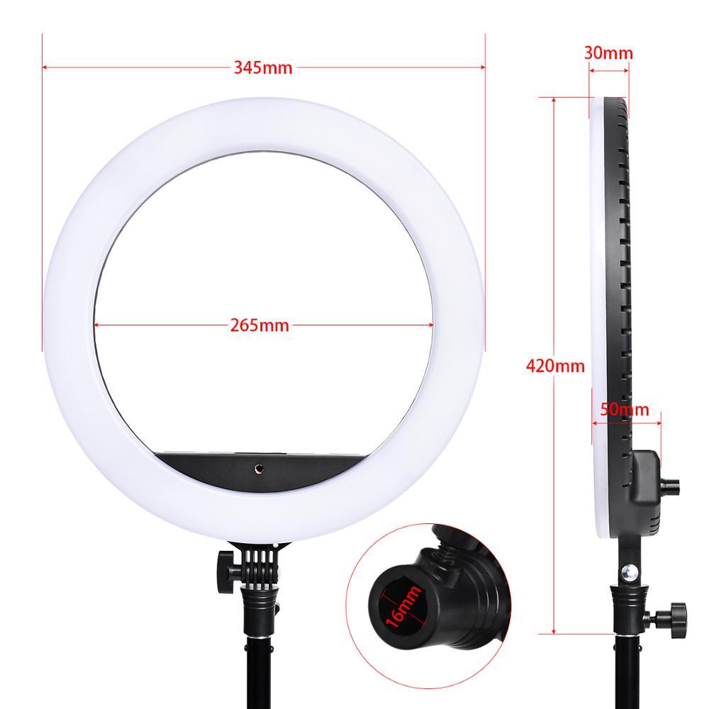 SLP-R300 300Pcs LED Ring Light Photographic Lighting Ring light 60W Ring Lamp With Tripod Stand For Camera Phone Makeup (MC7)(1U54)