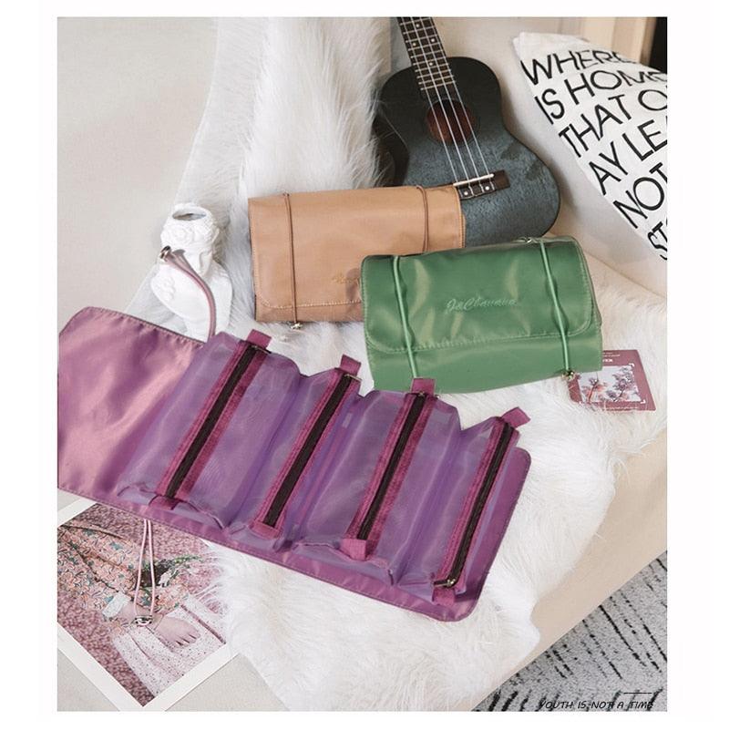 Portable Makeup Bags - Multifunctional Travel Large Hanging Folding Storage Bag (LT5)