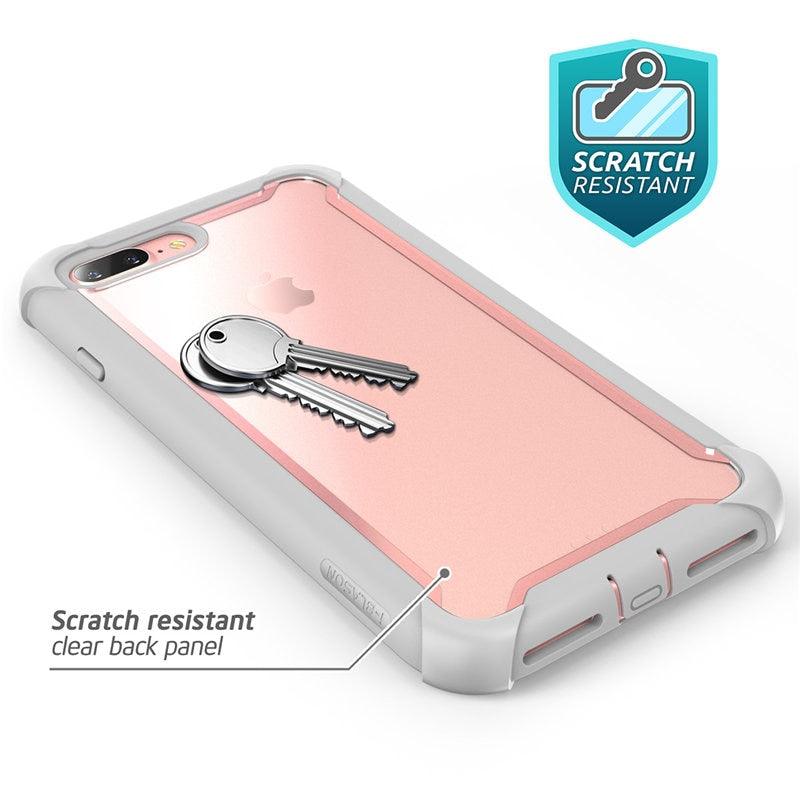 iPhone 7 Plus Case For iPhone 8 Plus Case Ares Full-Body Rugged Clear Bumper Cover with Built-in Screen Protector (RS6)(1U50)