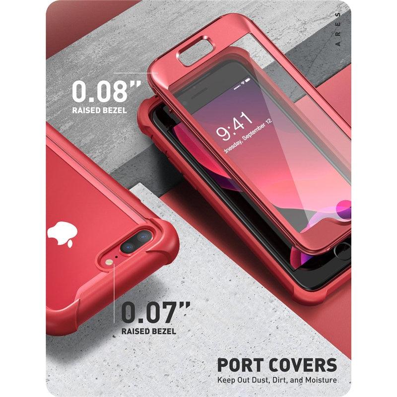 iPhone 7 Plus Case For iPhone 8 Plus Case Ares Full-Body Rugged Clear Bumper Cover with Built-in Screen Protector (RS6)(1U50)