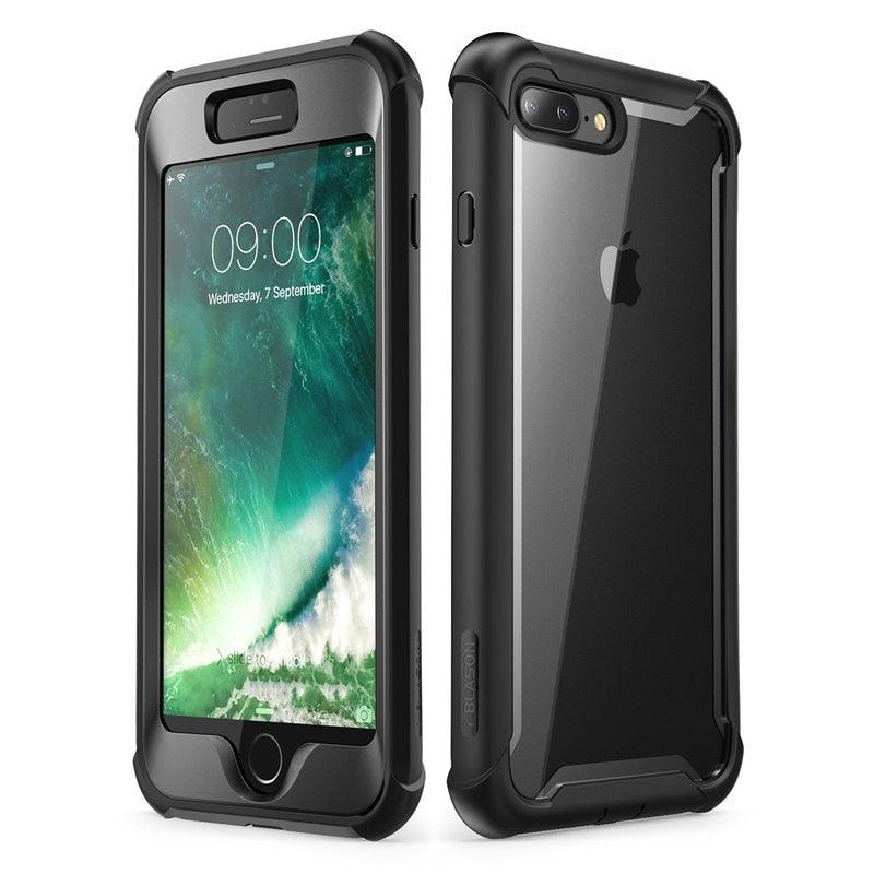 iPhone 7 Plus Case For iPhone 8 Plus Case Ares Full-Body Rugged Clear Bumper Cover with Built-in Screen Protector (RS6)(1U50)