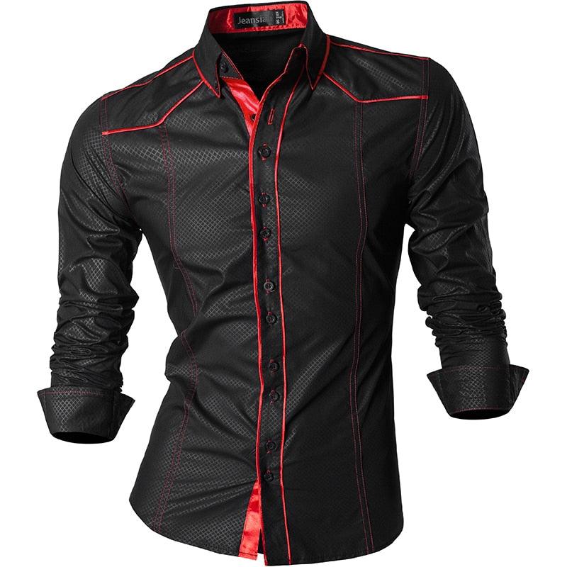 Spring Autumn Features Shirts - Men Casual Shirt - New Arrival Long Sleeve Casual Slim Fit (TM1)(CC1)(F8)