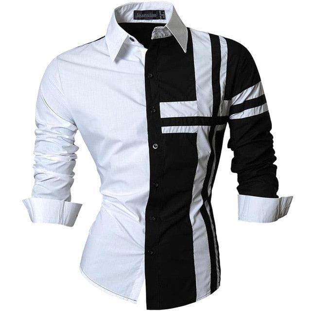Spring Autumn Features Shirts - Men Casual Shirt - New Arrival Long Sleeve Casual Slim Fit (TM1)(CC1)(F8)