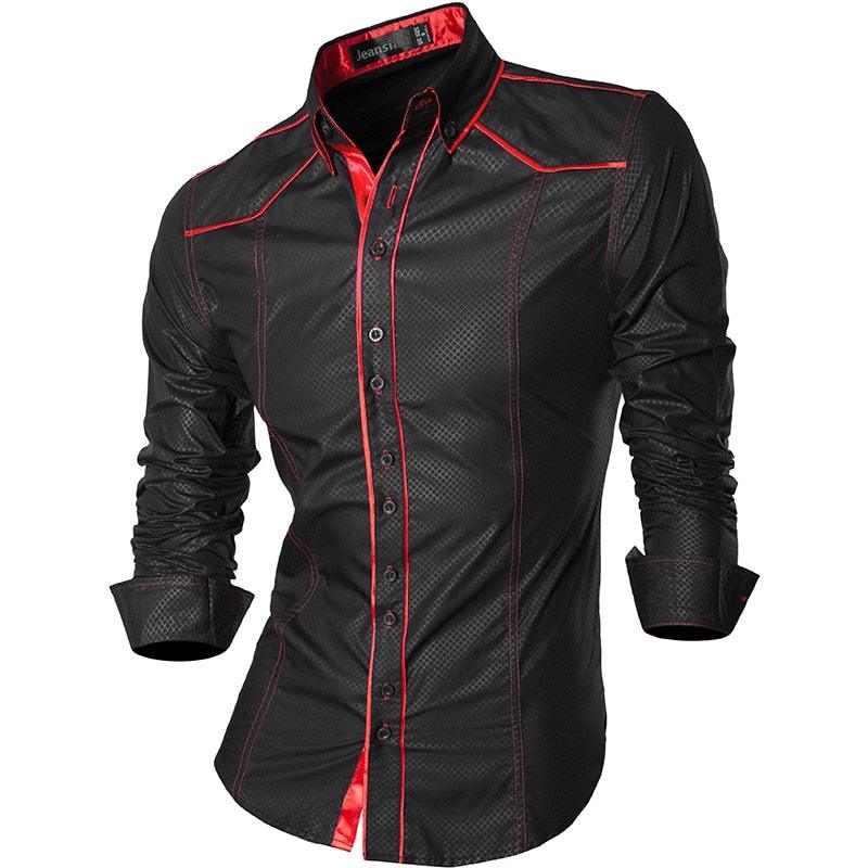 Spring Autumn Features Shirts - Men Casual Shirt - New Arrival Long Sleeve Casual Slim Fit (TM1)(CC1)(F8)