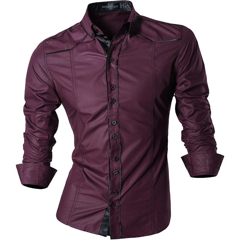 Spring Autumn Features Shirts - Men Casual Shirt - New Arrival Long Sleeve Casual Slim Fit (TM1)(CC1)(F8)