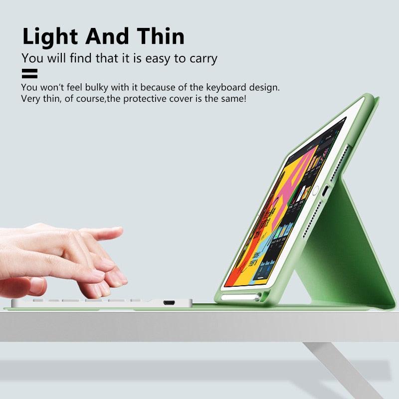Cool keyboard For ipad 10.2 Case -Keyboard for iPad 7th generation Case - iPad Air 3 10.5 mini 5 7.9 Air 9.7 2017/2018 case Keypad (TLC3)(F47)
