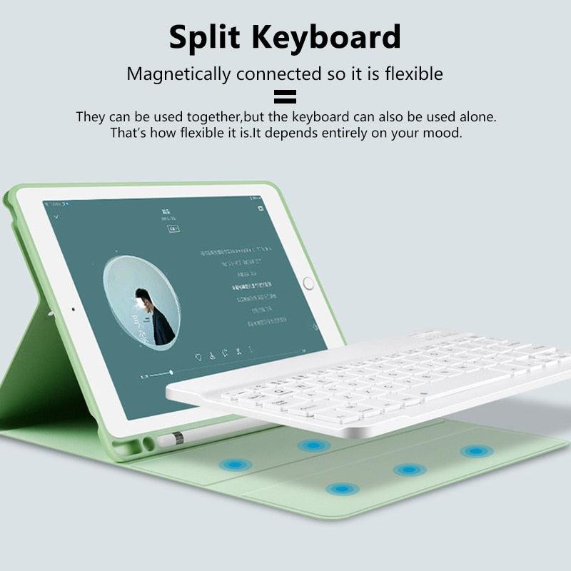 Cool keyboard For ipad 10.2 Case -Keyboard for iPad 7th generation Case - iPad Air 3 10.5 mini 5 7.9 Air 9.7 2017/2018 case Keypad (TLC3)(F47)