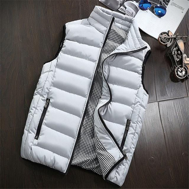 Men Winter Jackets Vests - Thick Sleeveless Jacket Coats - New Warm Waistcoat (T3M)