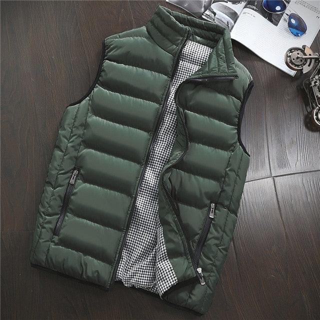 Men Winter Jackets Vests - Thick Sleeveless Jacket Coats - New Warm Waistcoat (T3M)