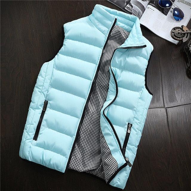 Men Winter Jackets Vests - Thick Sleeveless Jacket Coats - New Warm Waistcoat (T3M)