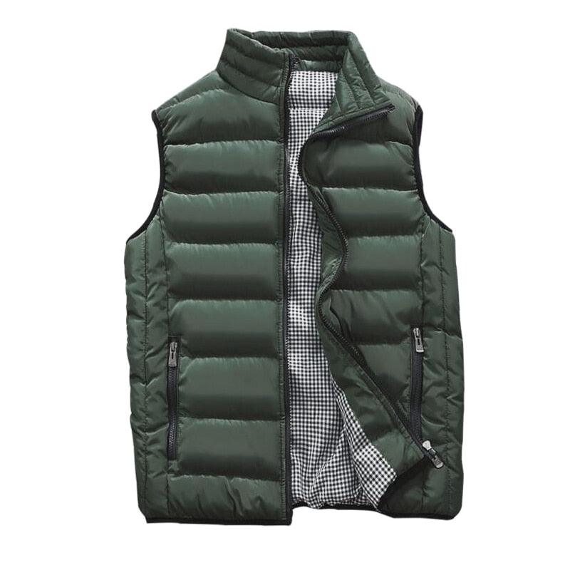 Men Winter Jackets Vests - Thick Sleeveless Jacket Coats - New Warm Waistcoat (T3M)