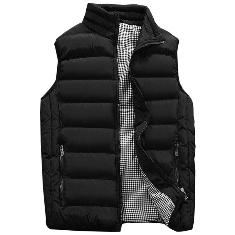 Men Winter Jackets Vests - Thick Sleeveless Jacket Coats - New Warm Waistcoat (T3M)