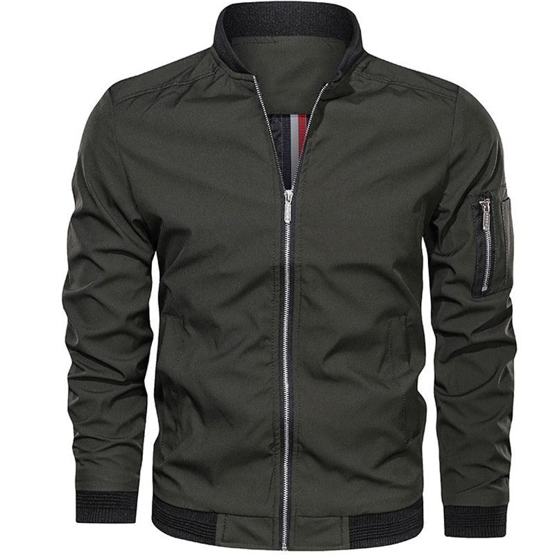 Men Bomber Jacket - Slim Male Wear Casual Windbreaker Jacket (TM3)