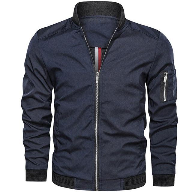 Men Bomber Jacket - Slim Male Wear Casual Windbreaker Jacket (TM3)