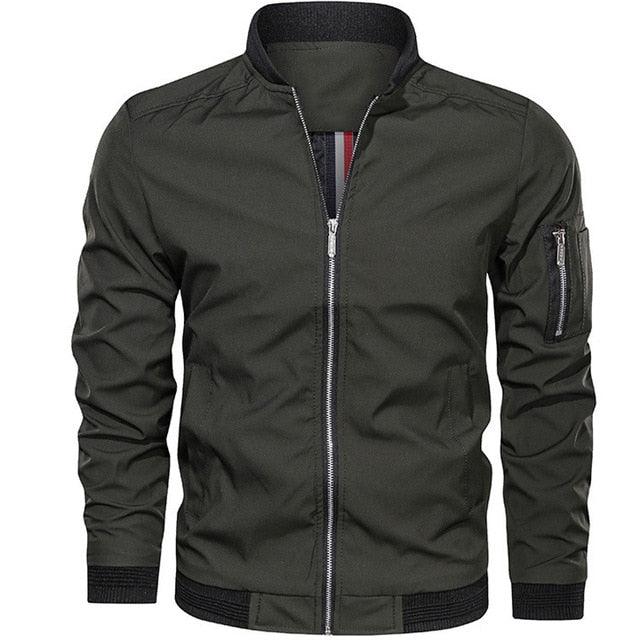 Men Bomber Jacket - Slim Male Wear Casual Windbreaker Jacket (TM3)