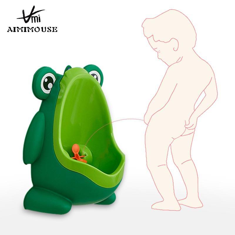 Baby Boy Potty Toilet Training Frog - Children Stand Vertical Urinal Boy Pee Potty - Infant Toddler Wall-Mounted Urinal (D1)(5X1)