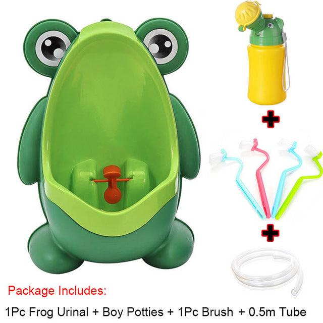 Baby Boy Potty Toilet Training Frog - Children Stand Vertical Urinal Boy Pee Potty - Infant Toddler Wall-Mounted Urinal (D1)(5X1)