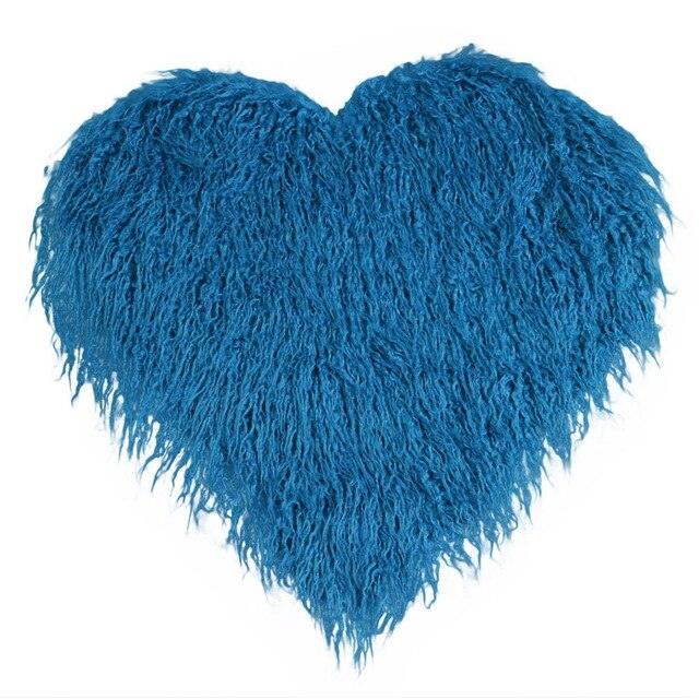 New Heart Blanket - Newborn Baby Soft Faux Fur Photograph - Prop Blanket Infant Background - Basket Stuffer Filler (D1)(1X1)