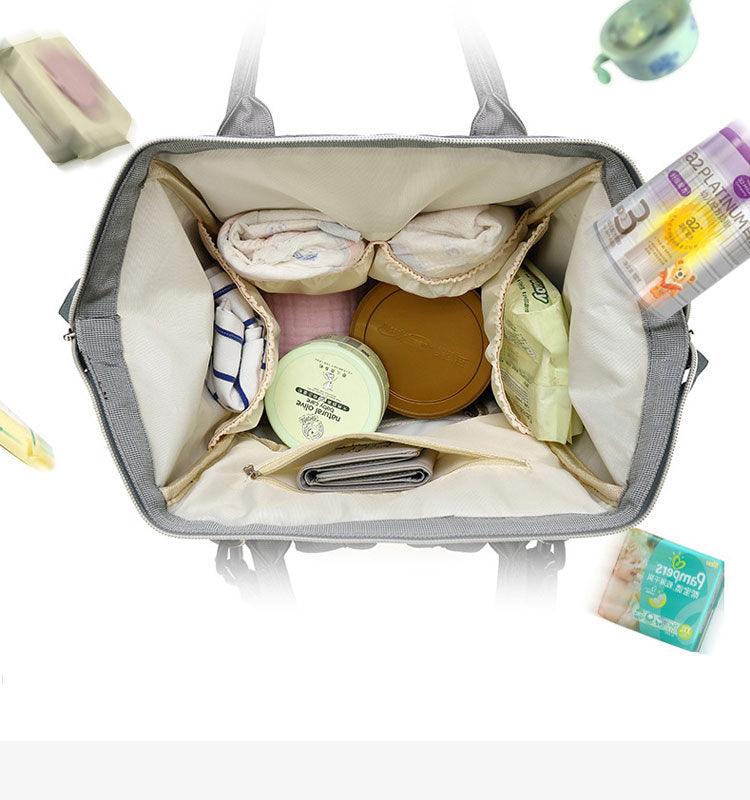 Fashion Mummy Maternity Nappy Bag - Large Capacity - Travel Backpack - Nursing Bag for Baby Care (X2)(F1)(D1)