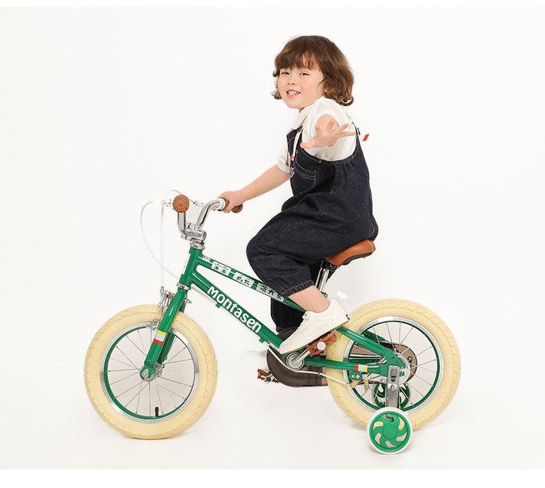 Great Children Balance Bike - Detachable Auxiliary Wheel Cycle 14/16 inch Kids Bicycle for 2-7 Years Old Kid (9X1)