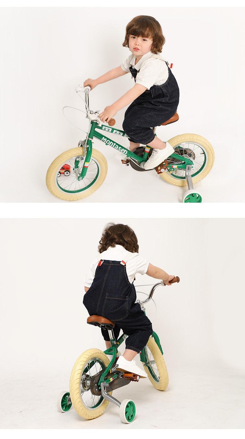 Great Children Balance Bike - Detachable Auxiliary Wheel Cycle 14/16 inch Kids Bicycle for 2-7 Years Old Kid (9X1)