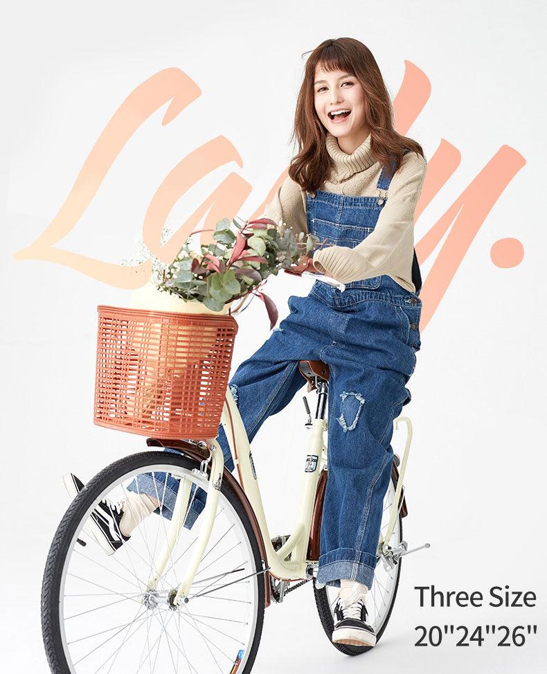 Comfortable Phoenix 20''24''26'' Women Bike - Adult Retro City Drum Brake Bicycle (9X1)