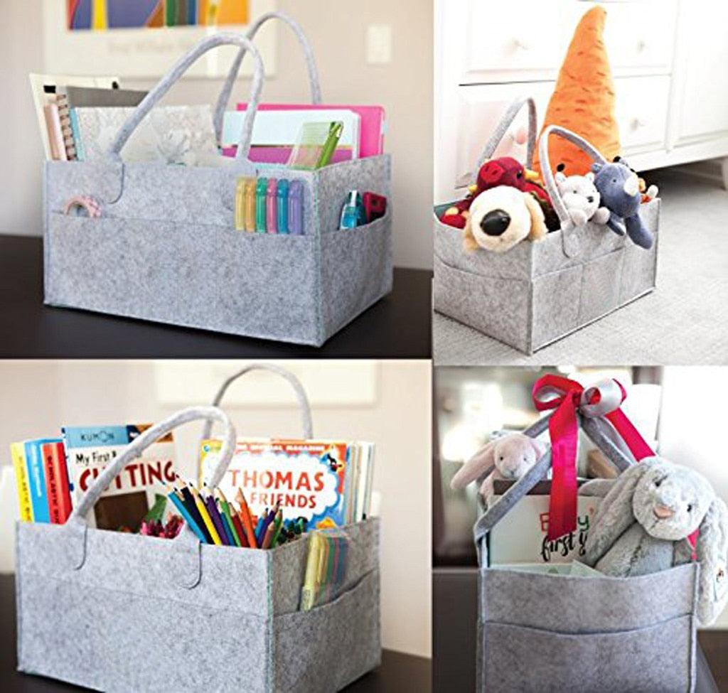 Diaper Bag Organizer Newborn Boy–Extra Large Caddy Organizer, Portable Nursery Organizer Baby Basket for Baby Necessities and New Born Babies Items. Baby Shower Gifts for Boys & Girls (3U1)(X1)