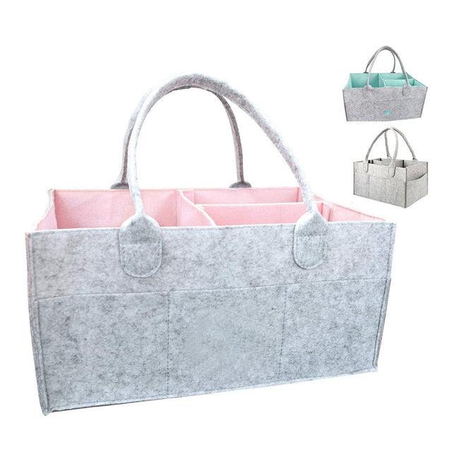 Diaper Bag Organizer Newborn Boy–Extra Large Caddy Organizer, Portable Nursery Organizer Baby Basket for Baby Necessities and New Born Babies Items. Baby Shower Gifts for Boys & Girls (3U1)(X1)