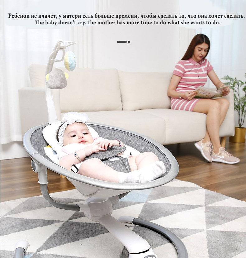 Safety Baby Rocking Chair - Baby Electric Cradle Rocking Chair 0-3 - Baby's Artifact Sleeps (X8)