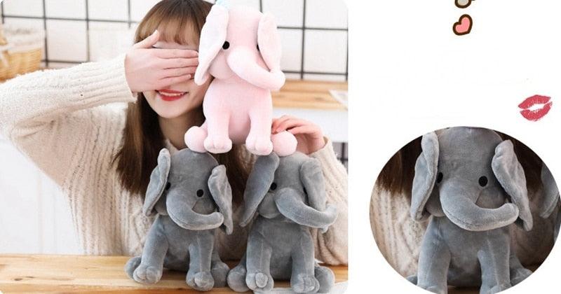 Gorgeous 35CM Small Elephant Plush - Baby Soft Toys - Cute Birthday Gift - Animal Pillow Stuffed Doll (3X4)(D2)(9X2)