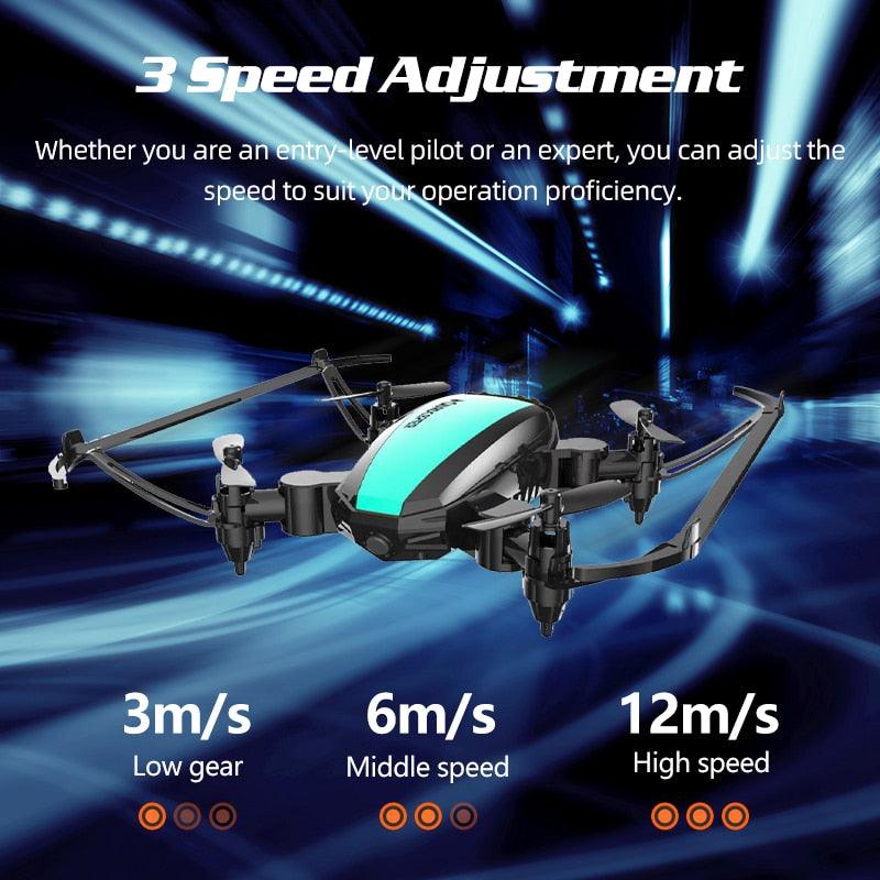 Amazing RC Helicopter Micro Pocket Folding -Global Drone GW125 Mini Drone 2.4G 4CH - Happy Children (5X2)