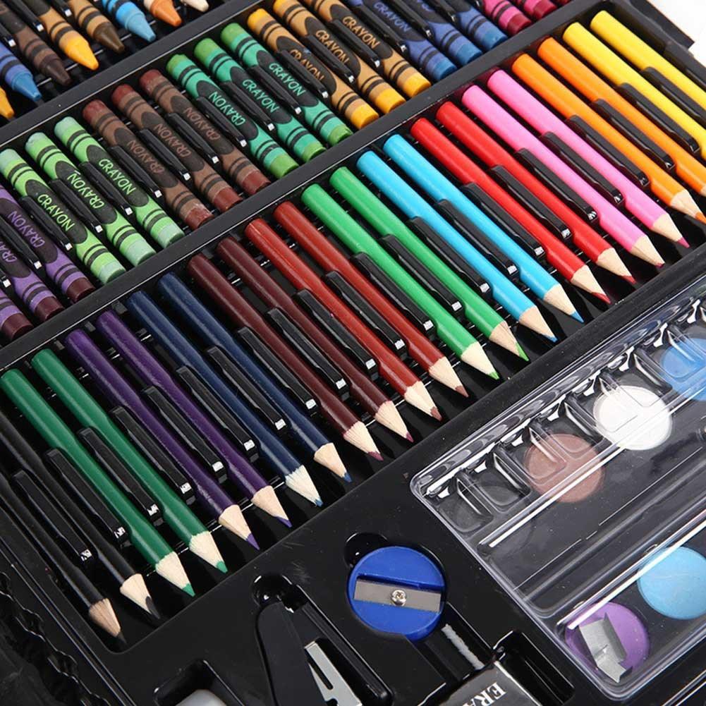 168pcs Sets Art Watercolor Brush Gift Box Brush Painting - Stationery Set Arts and Crafts for Kids - Educational Toys (8X1)(F2)