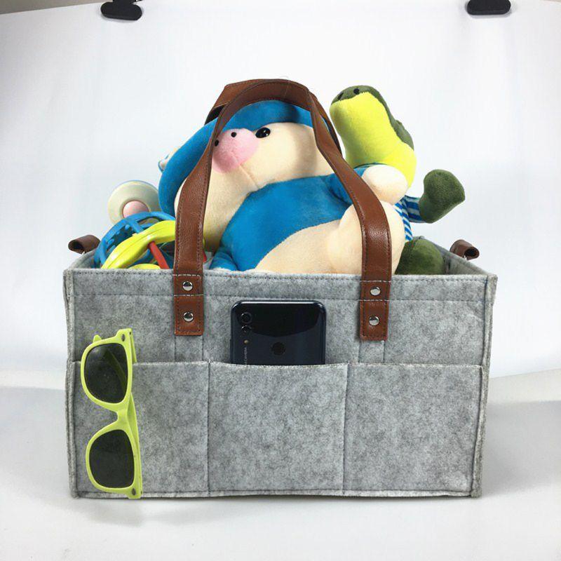 High capacity Layered Storage Baby Diaper Caddy Large Organizer Bag Portable Basket for Car Bedroom Travel Storage Changing Table (X1)(F1)