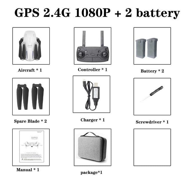 Great S162 Drone - GPS 4K HD 1080P 5G Wifi FPV - Quadcopter Flight - Smart Return Drones Pro Toys (5X2)(RLT)